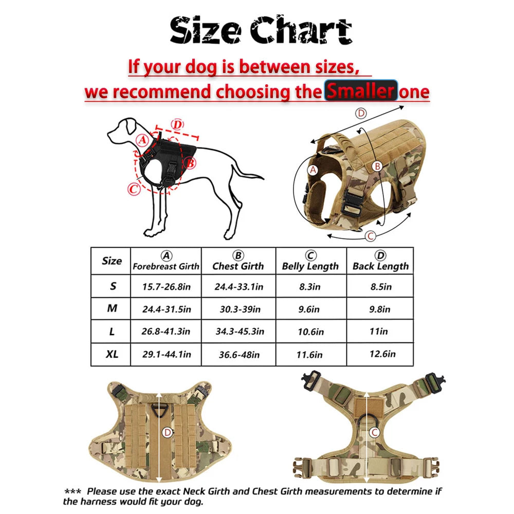 PETRAVELCN Large Dog Harness Vest Leash Set for Training