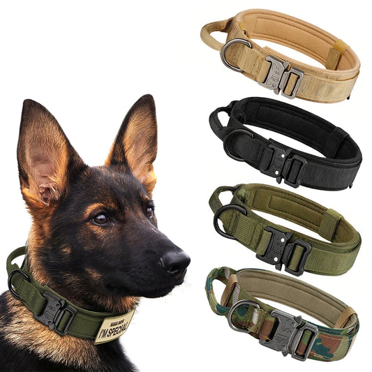 Petravelcn Dog Training Collar Adjustable Tactical Leash Set