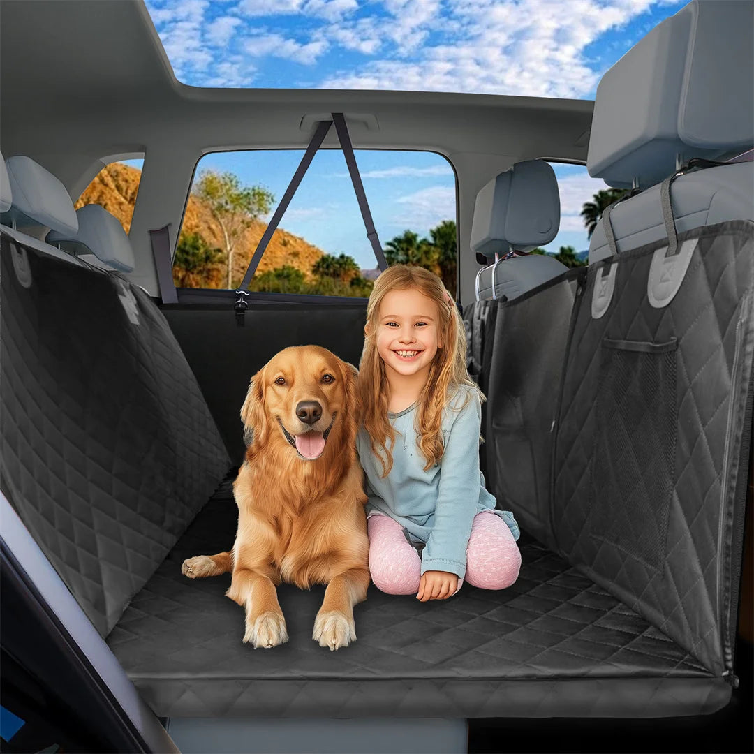 BINGOPAWCN Waterproof Dog Car Seat Cover Backseat Travel