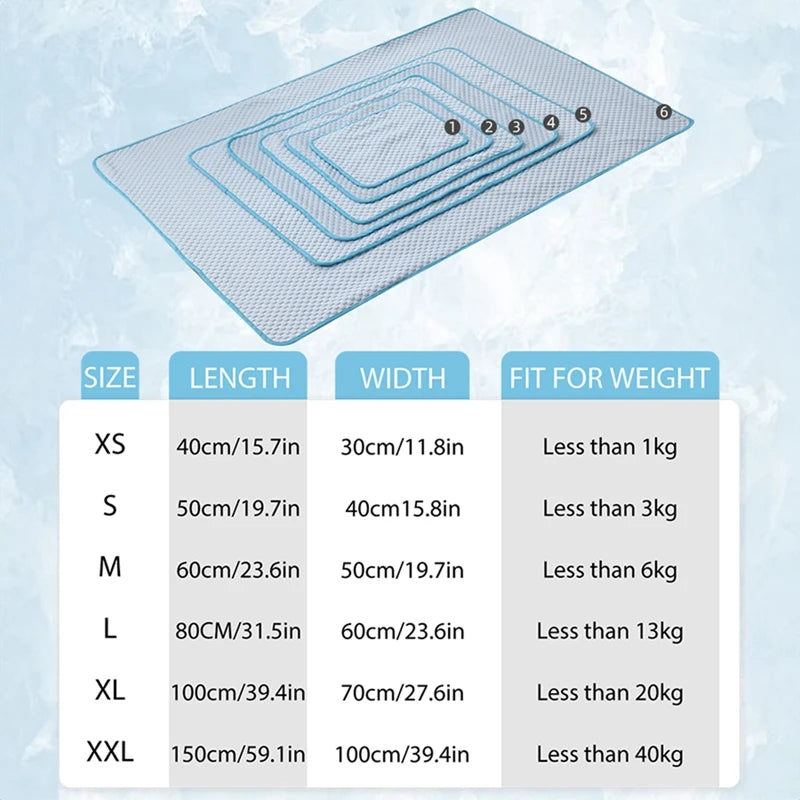 Guangdong Dog Cooling Mat for Pets Breathable Ice Silk Pad