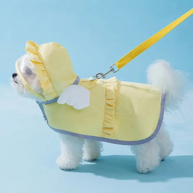 GuTing Angel Dog Raincoat Cape Style Waterproof Poncho
