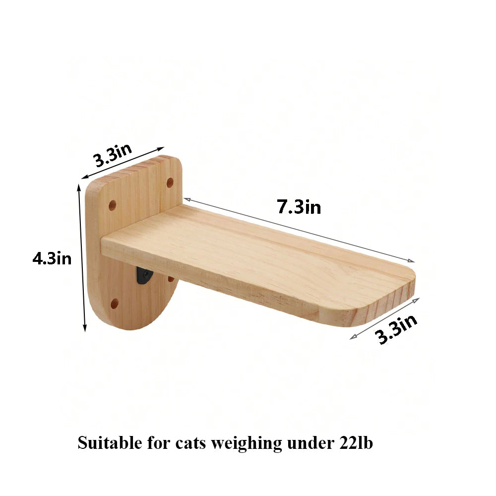 PETRAVELCN Cat Wall Shelf Moon Hammock Climbing Perch