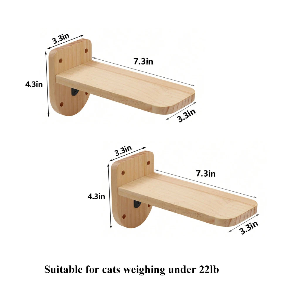 PETRAVELCN Cat Wall Shelf Moon Hammock Climbing Perch