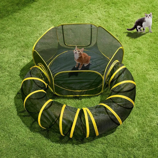 Closure Outdoor Cat Enclosure 2 In 1 Portable Catio Tent
