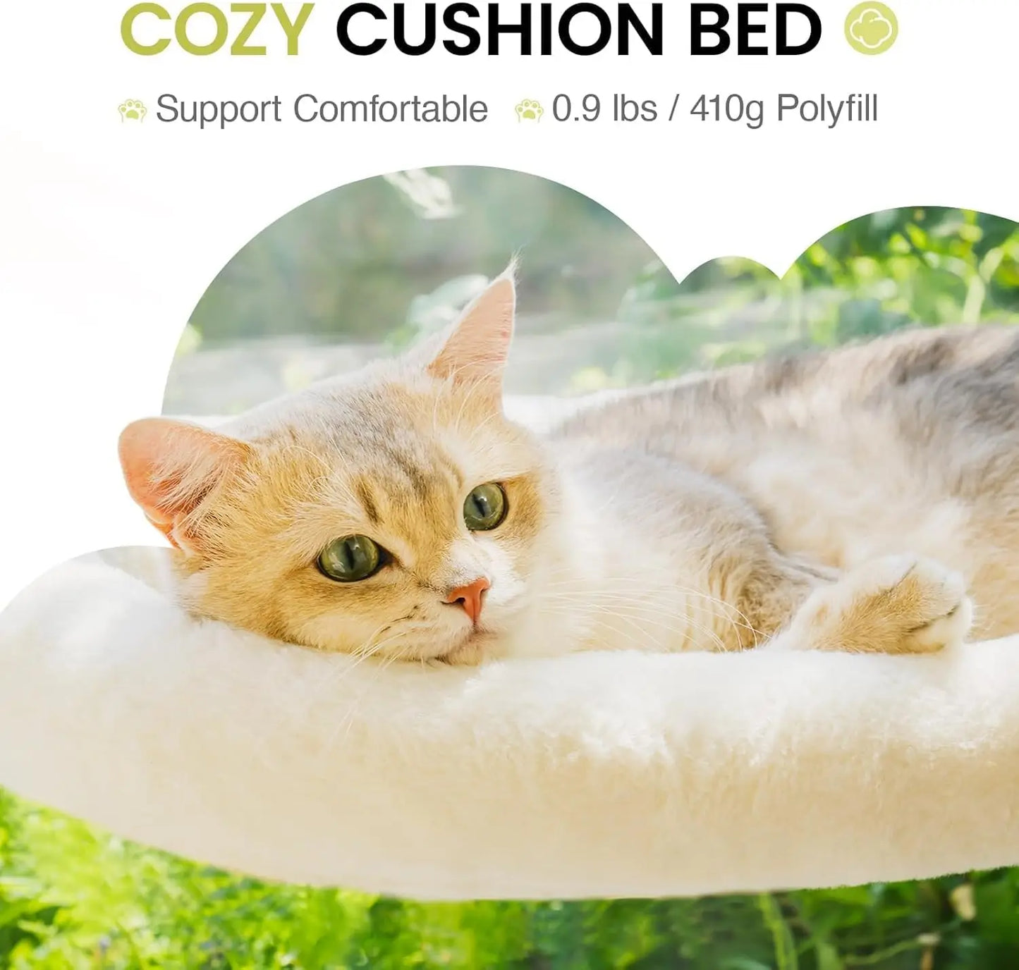 MEWOOFUN Foldable Cat Window Perch With Suction Cups